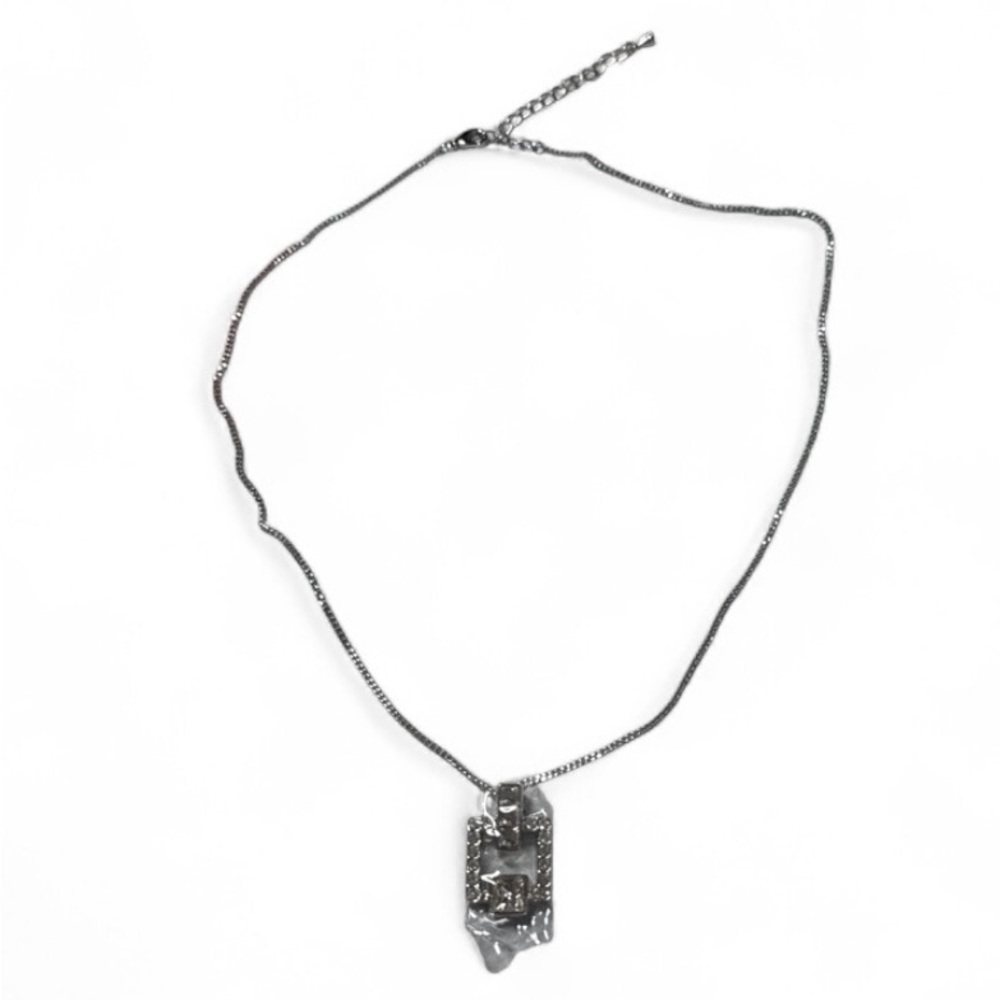 Silver Crystal Necklace New Costume Jewelry